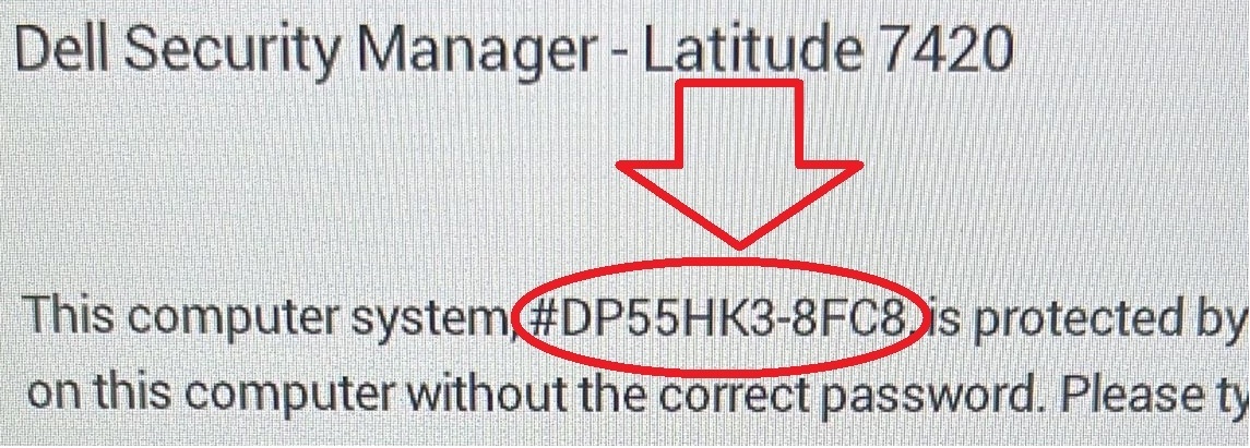 Dell 8FC8 System Admin Password
