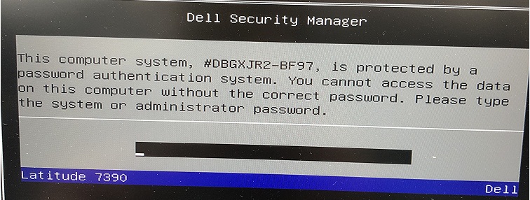 Dell BF97 bios password recovery