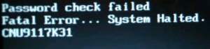 HP HDD master password